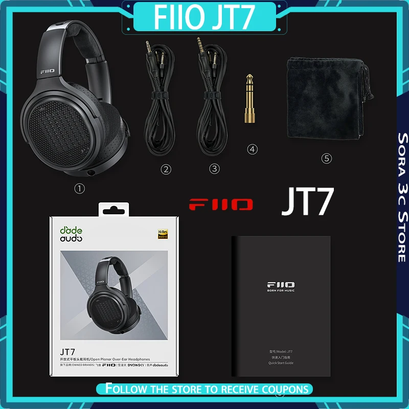 Fiio JT7 Over-Ear H…