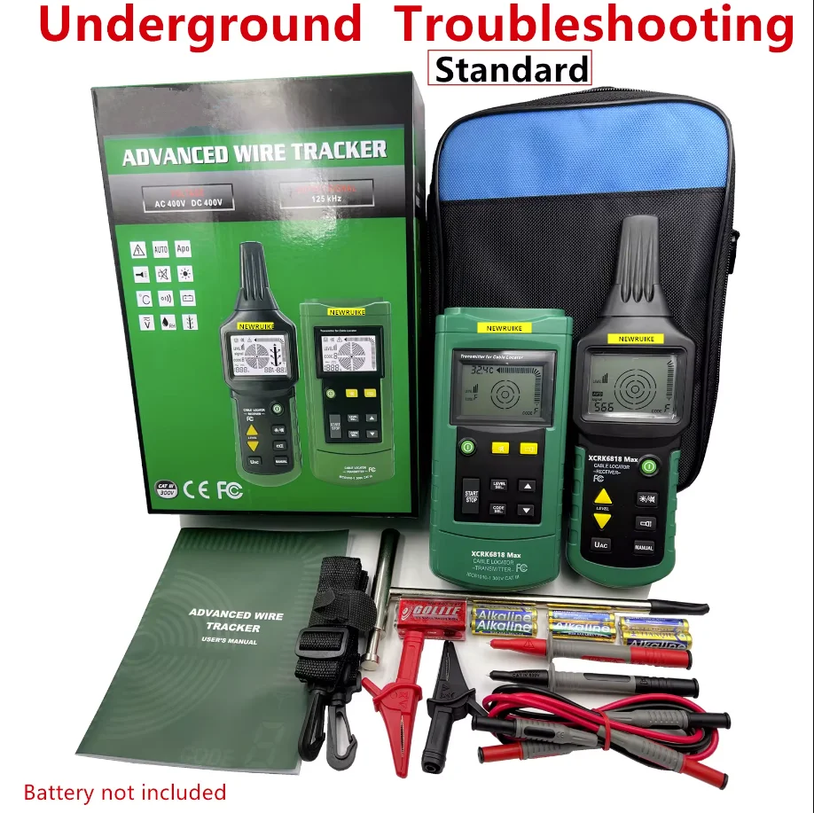 MY6818 Wire Tracker Portable Professional Wire Cable Tracker Metal Pipe Locator Detector Tester Line Tracker