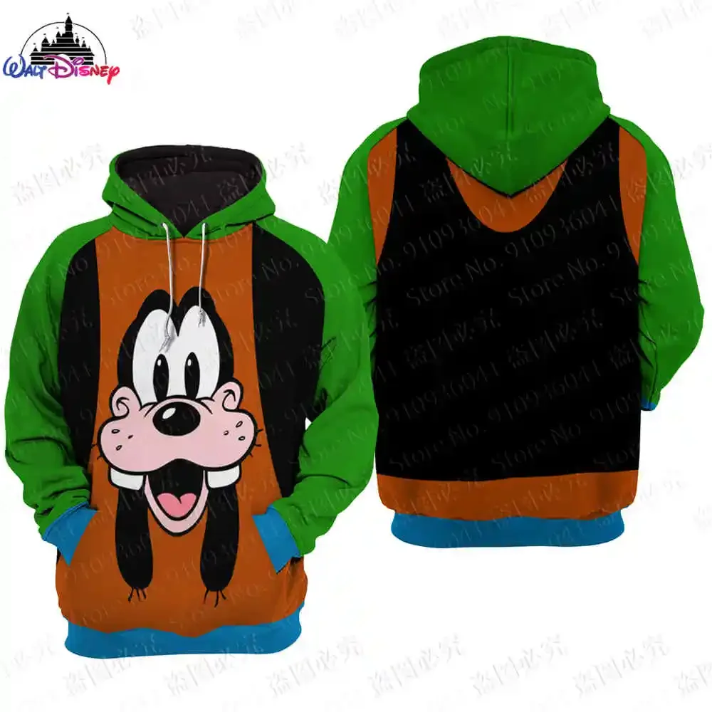 Winnie the Pooh Goofy Disney Christma men women 3D Print High quality Fleece Zipper/ Hoodies parent-child clothing Pullover Tops