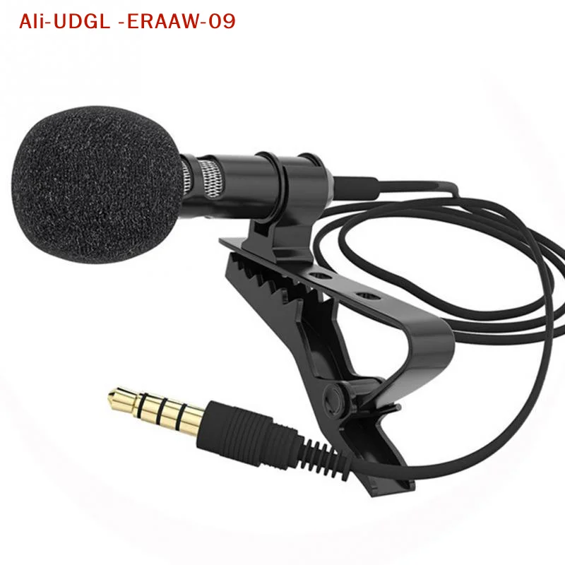 

1PC 3.5mm Jack Lavalier Tie Clip Lecture Microphones Audio Mic for Camera Computer Phone
