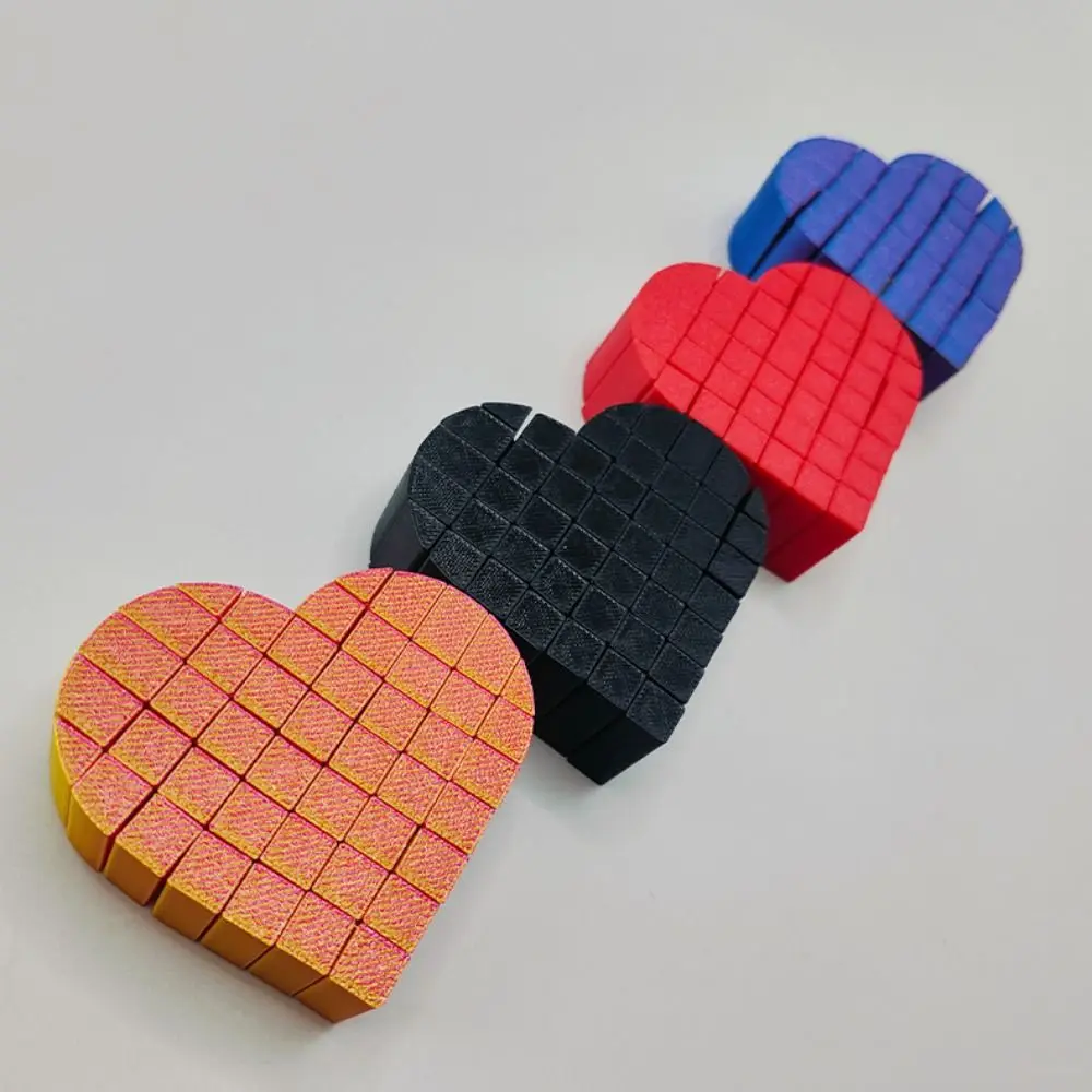 

Fractal 3D Printed Pixel Heart Gifts AntiAnxiety Portable Heart Fidget Toys Relaxation Funny Heart Shape Sensory Toys