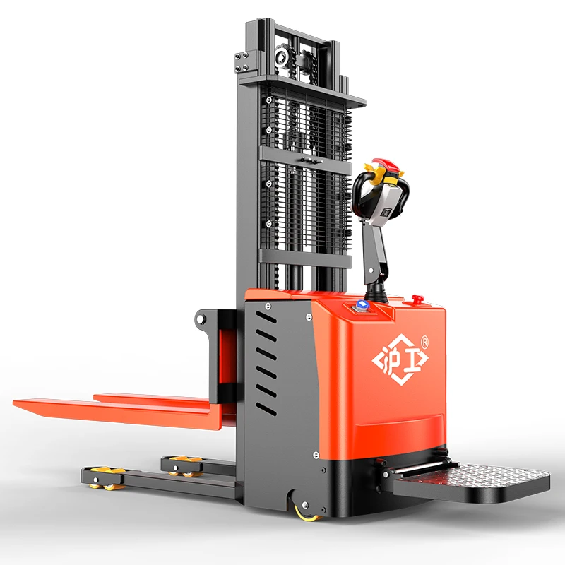Self Loading Portable Forklift Electric Stacker 2 Ton Full Electr Palle Lift