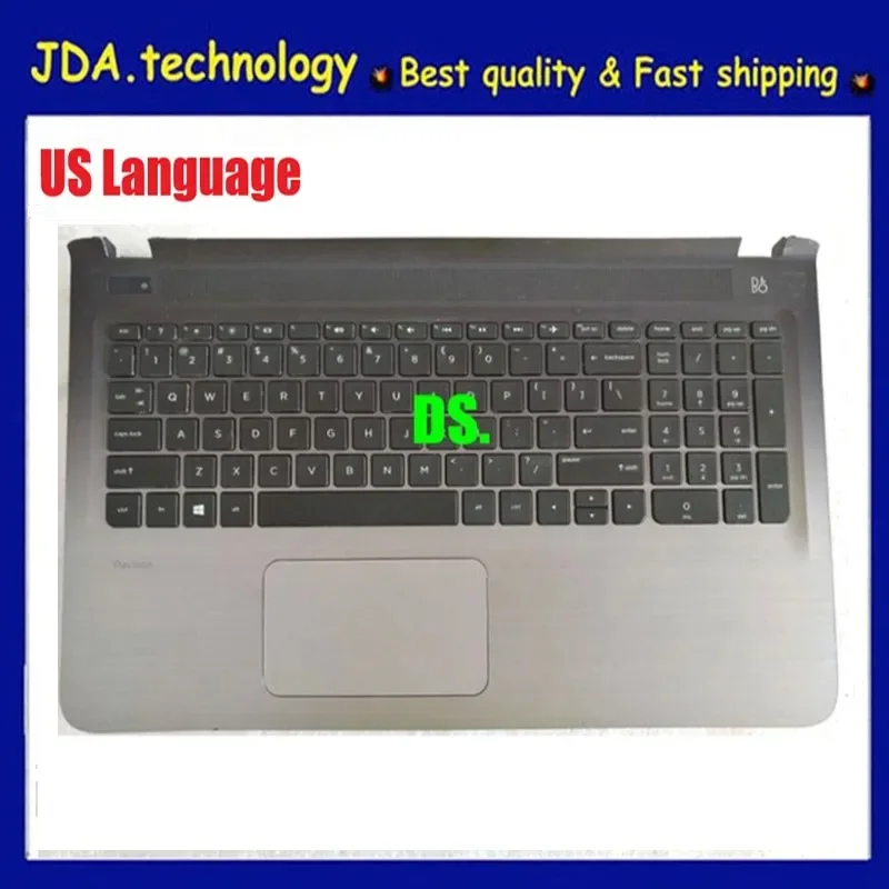 

New/org for HP Pavilion 15-AB 15-AB006TX 15-AB065TX 15-AB297TX TPN-Q159 Palmrest US Keyboard Upper Cover Touchpad 809031-002