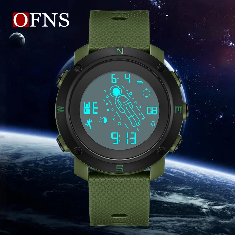 

OFNS Brand 2128 New Design Fashionable Digital Watch Luxury Men's and Student Watch Electronic Men's Watch Reloj Hombre 2024