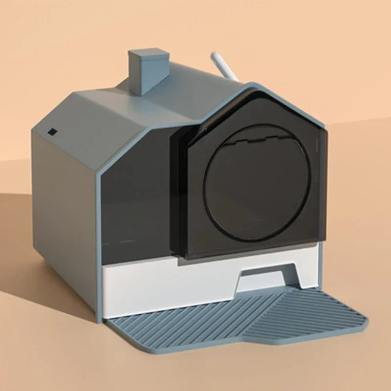 

Design Cat Bedpans Large Villa Sandbox Self Cleaning Portable Toilet Cat Bedpans Tray Kuweta Dla Kota Cat Accessories