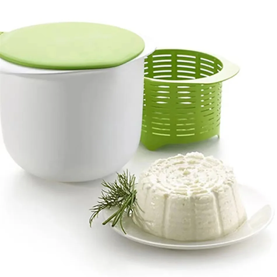 Microwave Oven Silicone Cheese Maker DIY Fresh Cheese Machine Cheese Whey Drain Filter Bucket with Recipe Kitchen Gadgets