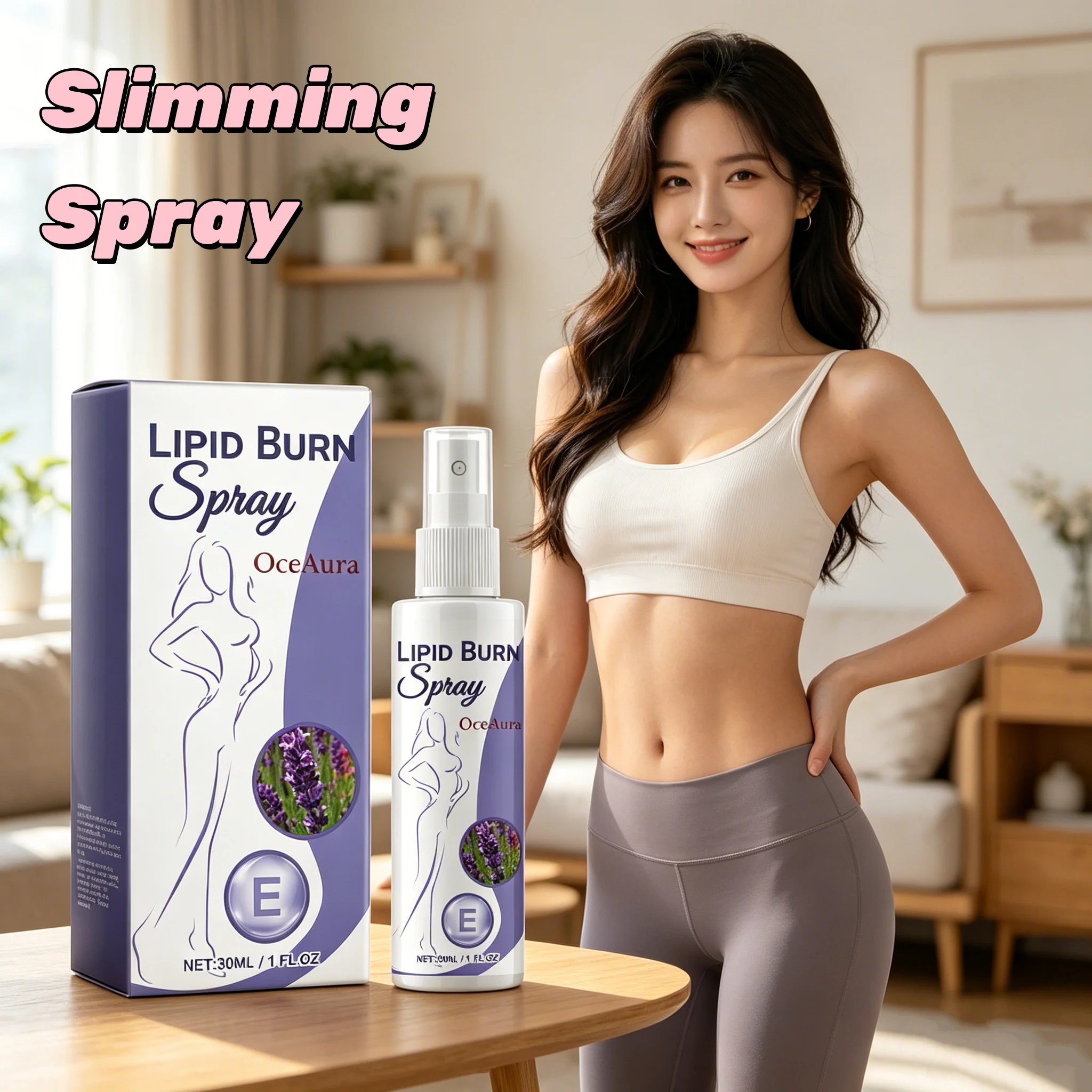 Body Shaping Slimming Spray Anti Cellulite Firming Skin Tightening Spray for Belly Waist Thigh Arm Body Sculpting Care