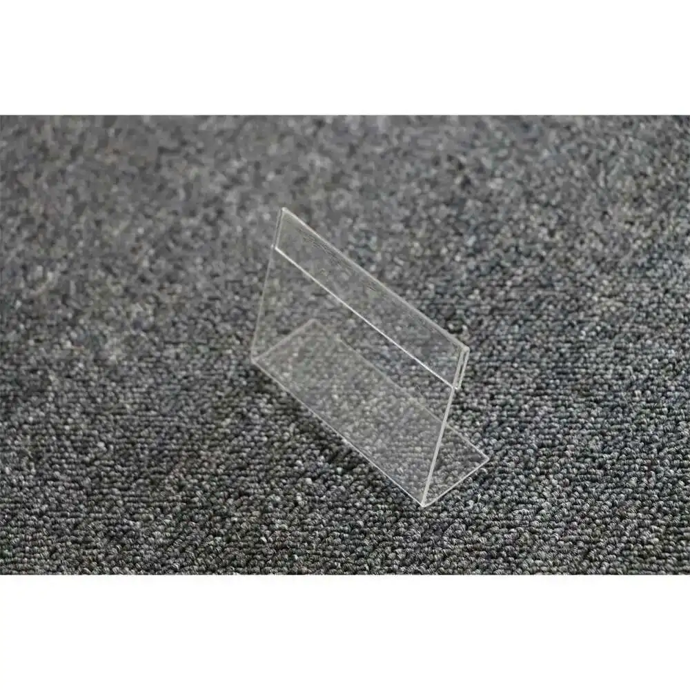 25pcs Transparent Price Tag Stand Plastic Sign Display Holder Card Label Racks 20x40mm Tag Price Frame Holder
