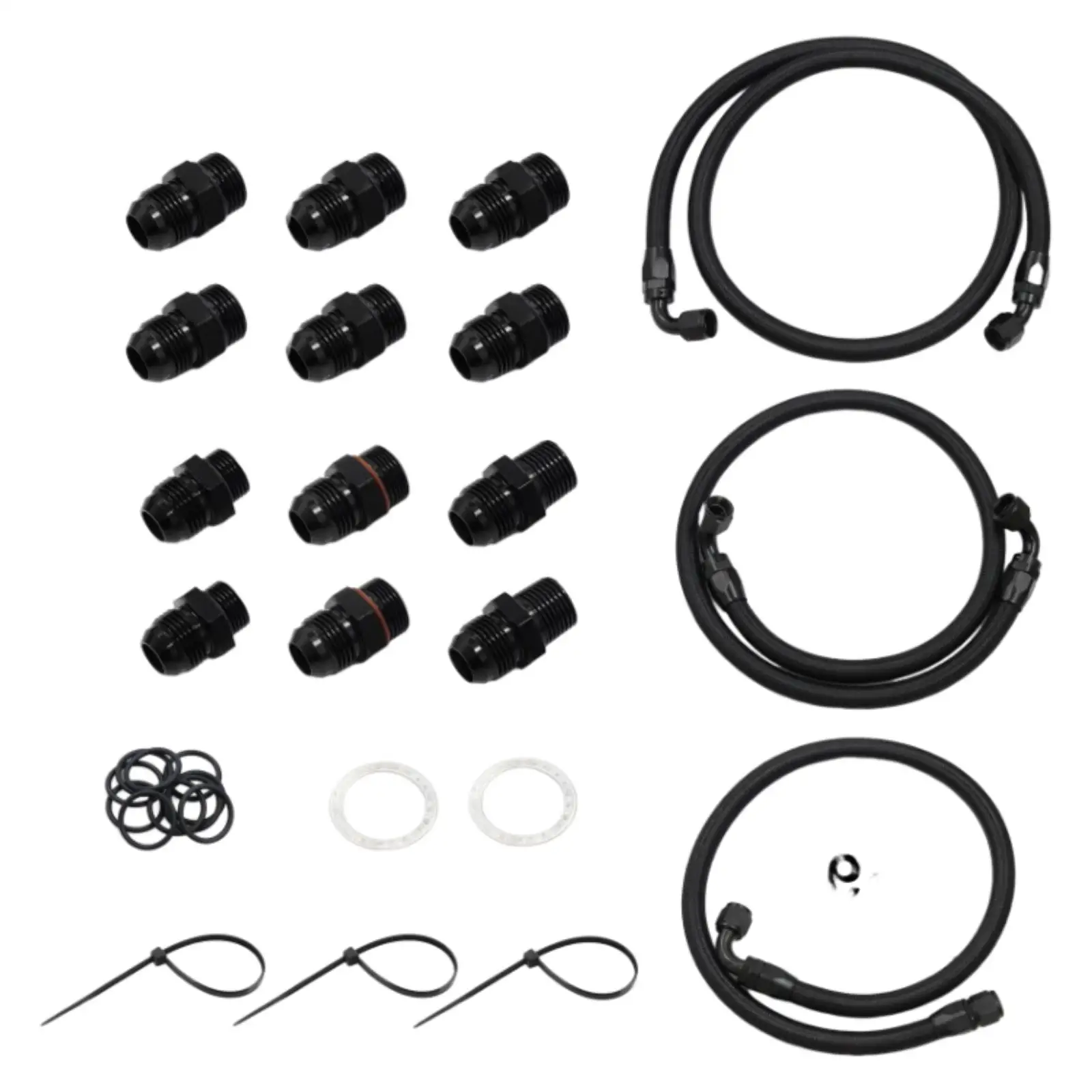 Cooler Hose Line Kit with Adapters Metal Unique Design Prevent