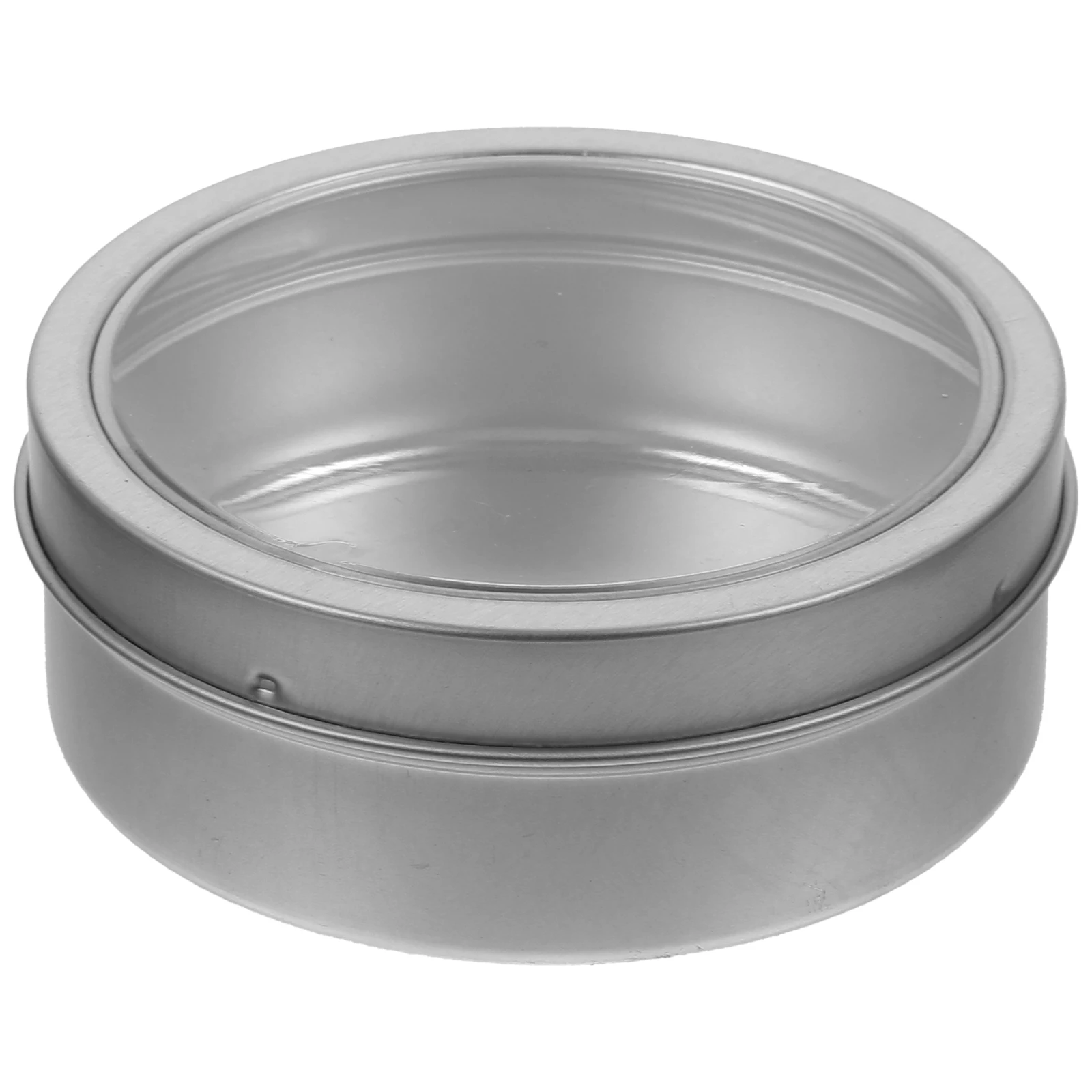 

Magnetic Storage Round Silver Fridge Metal Container Spice Jars Tins Holder Kitchen Camping Containers For Spices Organization