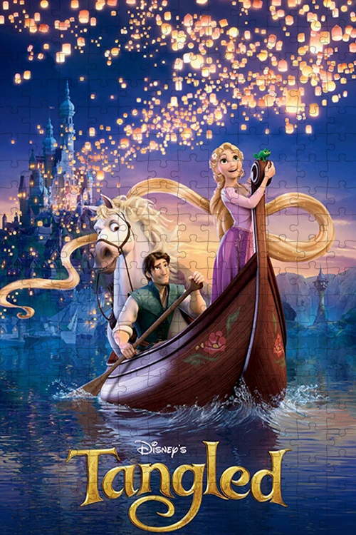 Mooie Blonde Prinses Disney Cartoon Kinderen Hersenen Brandende Puzzel Spel Kinderen Decoratie Voorkeur Vakantie Cadeau