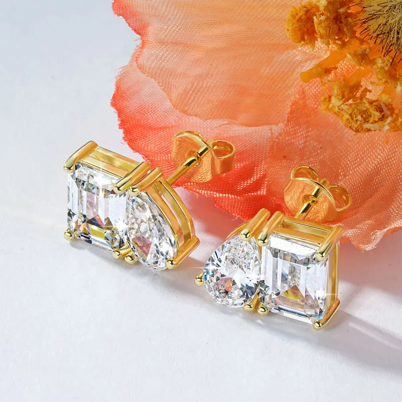 Thumbnail 3 - #34 Latest Moissanite Stud Earrings Offers