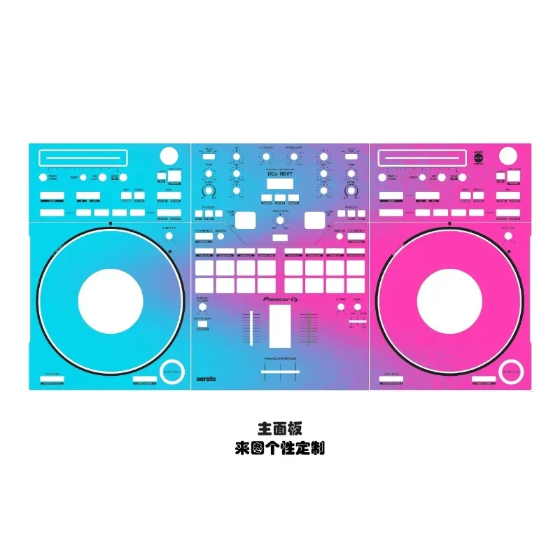 

DDJ-REV7 Skin DJ Controller Panel Mask. PIONEER Disc Maker Colorful Patch Customizable