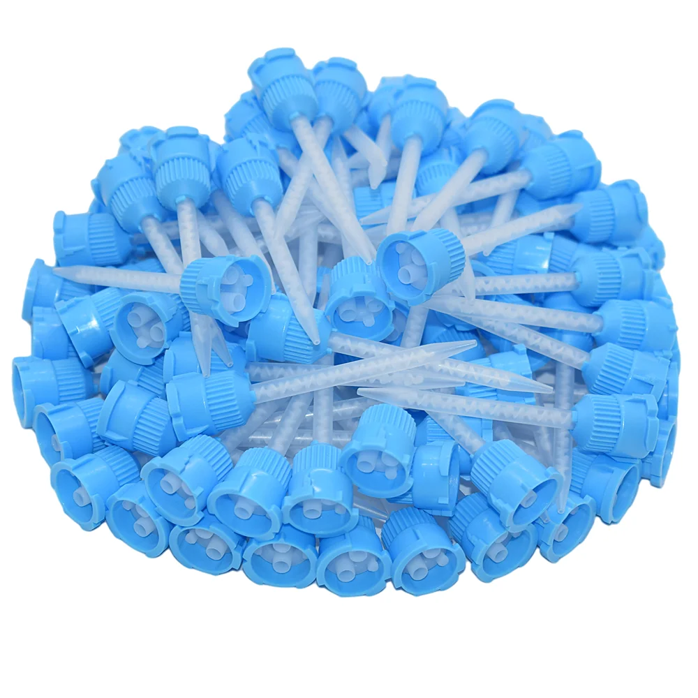 

500pcs Static Mixer Epoxy Adhesives Applicator Mixing Nozzle Resin AB Glues 1:1 Round Static Mixing Tube for 50ml 1:1 Cartridges