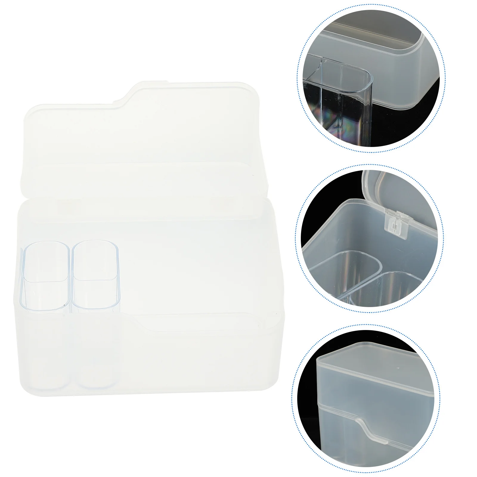 

1Set Organizer Storage Case Fine Workmanship Desktop Makeup Holder for Lipstick Nail Polish Bedroom Bathroom