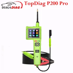 TopDiag P200 Pro Automotive Circuit Tester 12V 24V Power Circuit Probe Kit Car Voltage Resistance Relay Tester Diagnostic Tool