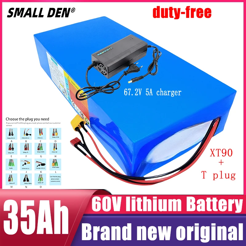 60V 35Ah new 21700 Lithium Battery Pack 16S7P 1000-3000W High Power 67.2v Electric Bike Scooter Motorcycle Battery+5A Charger