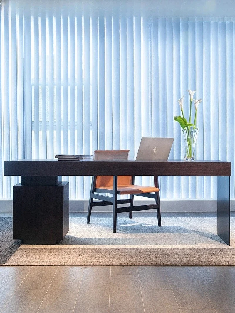Lichte luxe computerbureau Studie Minimalistisch design Dubbele kantoortafel