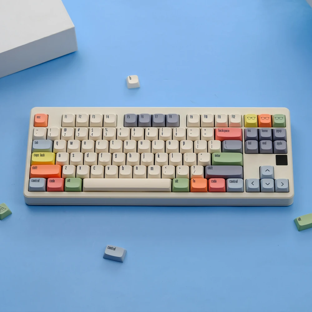 126 Keys/Set Canvas Keycaps PBT Dye Sublimation KeyCap XDA Profile Keycap For MX Switch Mechanical Keyboard