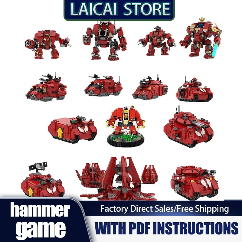 

Popular Games DIY Sets II Model Moc Building Bricks Hammer Battle Mech Collection Technology Modular Blocks Gift Christmas Toys