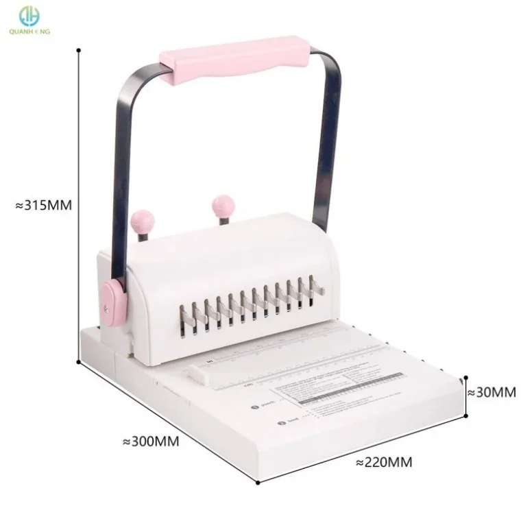 Quanheng MW12 Multipurpose 2 in 1 Hand Operated Double Coil Comb Binding Punching Binder Machine