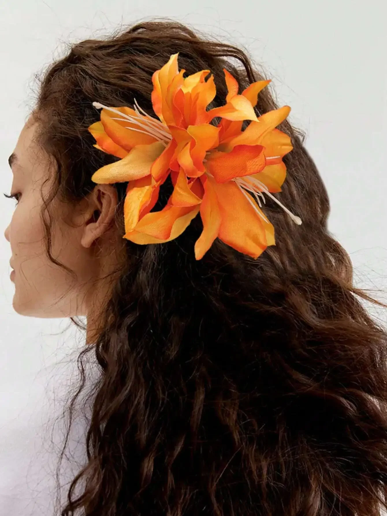 

12cm Artificial Flower Hair Clip For Women Festival Bohemian Barrettes Hair Accessories