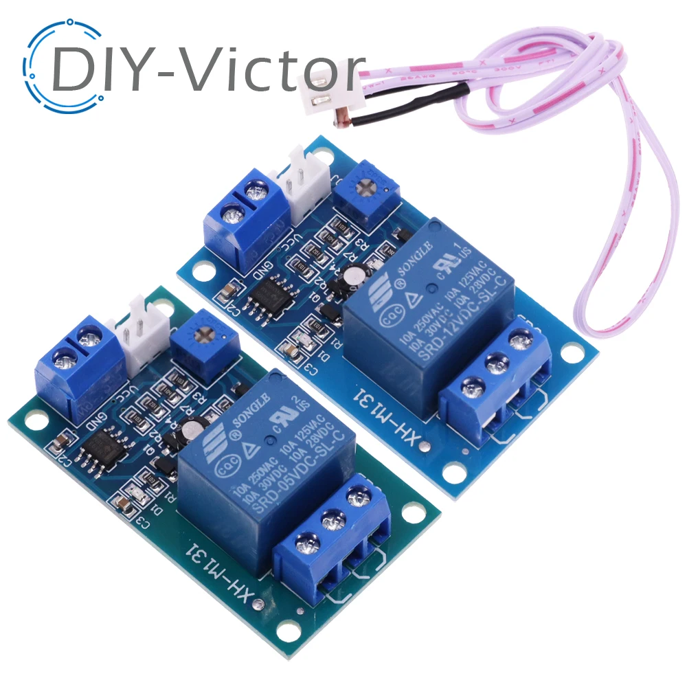 XH-M131 DC 5V 12V 24V Water Detector Relay Module Water Leakage Water Leak Water level Sensor Water Leakage Alarm