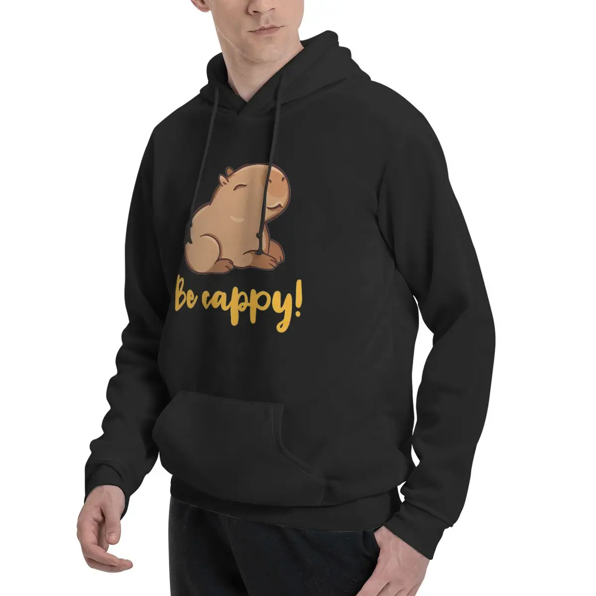 Cute Capybara Be Cappy! Like A Capybara Capy Hoodies Men Women Warm Sweatshirts Autumn Hooded Pullover