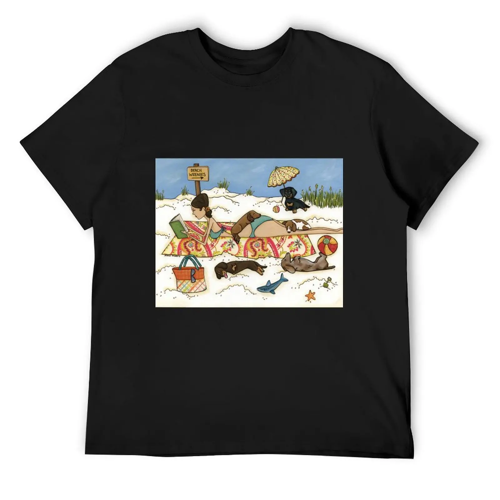 Beach Weenies T-Shirt vintage aesthetic clothes cotton graphic tees quick drying mens t shirts casual stylish