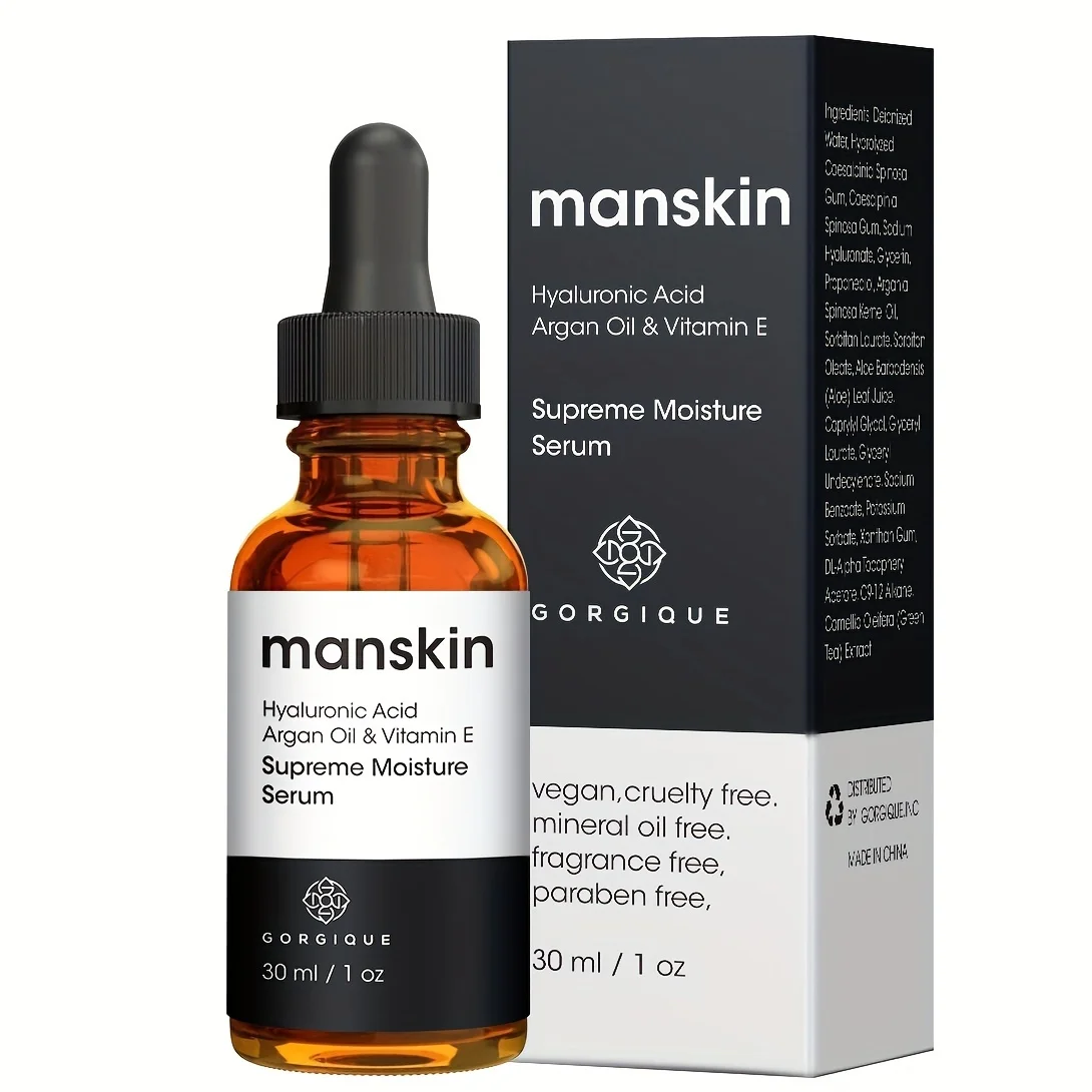 

Man Skin Supreme Moisture Serum Mens Serum I Mens Day & Night Facial Serum Advanced Moisture Serum