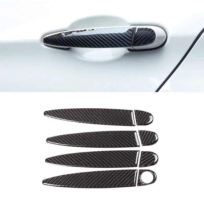 

For BMW 1 3 Series X1 X3 X4 X5 X6 F20 F30 E90 E92 E93 E84 F25 F26 E70 E71 Carbon Fiber Car Exterior Door Handle Pull Cover Trim