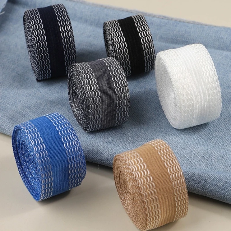 

1/3/5M Self-Adhesive Pants Edge Paste Tape Iron-On Hemming Tape Roll for DIY Apparel Sewing Tools Clothing Length Shorten Repair