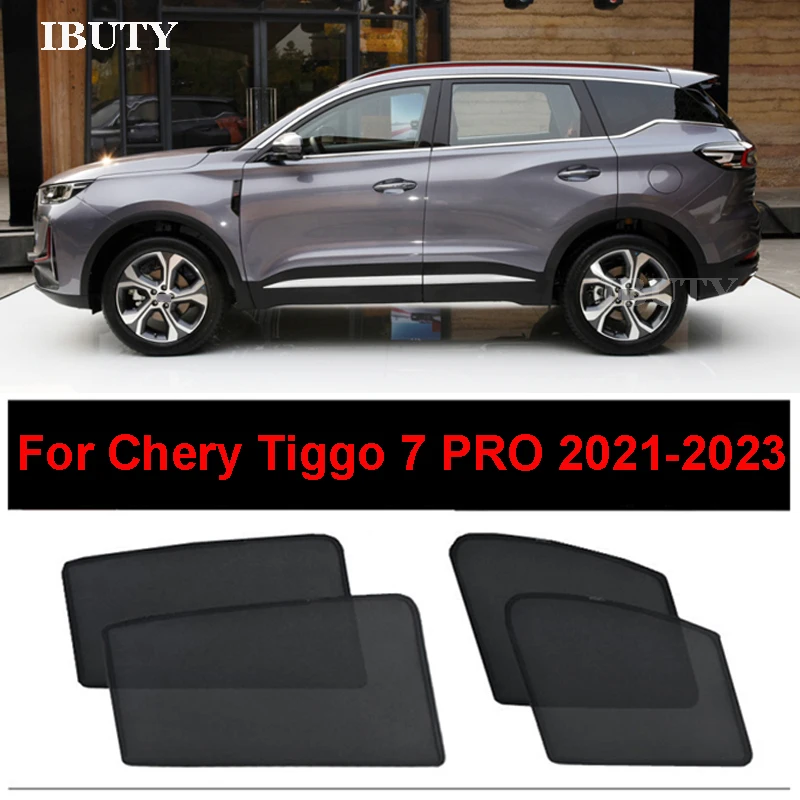 For Chery Tiggo 7 PRO 2021 2022 2023 2024 Accessories Magnetic Sun Shade Car Sunshade Mesh Curtains Side Window Sunshield Cover