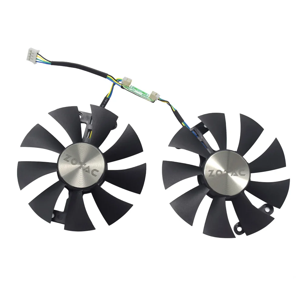 Original New 87MM GA91S2H DC 12V 0.35A Cooler Fan Replace For ZOTAC GeForce GTX 960 AMP 980Ti Graphics Video Card Cooling Fans