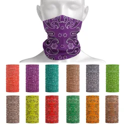 Kobiety w Paisley wzór twarzy i ocieplacz na szyję letnie osłona przeciwsłoneczna na świeżym powietrzu jazda na rowerze szalik na głowę mężczyzn bieganie Bandana kominiarka wędkarska