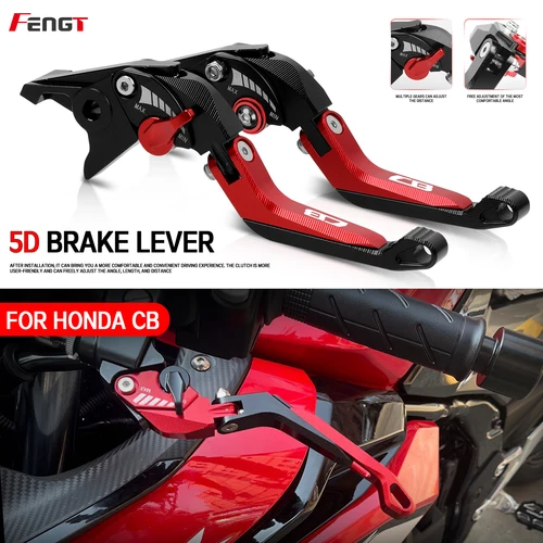 Nueva palanca de freno 5D para HONDA CB125R CB125F CB150R CB150X CB300R CB300F CB190R CB250R palancas de embrague de manija de freno de motocicleta