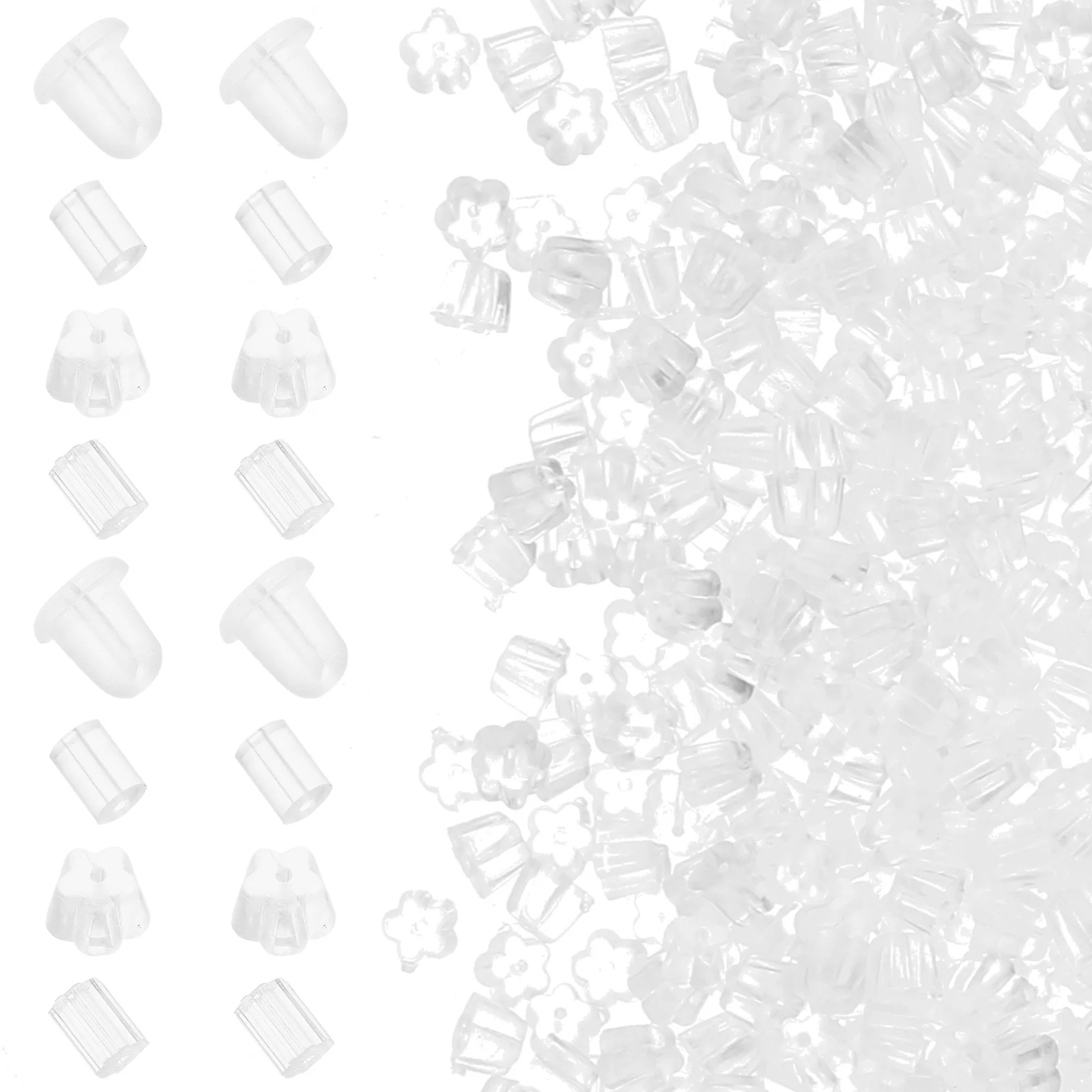 

2000 шт., силиконовые прозрачные противоскользящие легкие, приятные для кожи, замена шпилек и крючков, аксессуары для сережек «сделай сам»