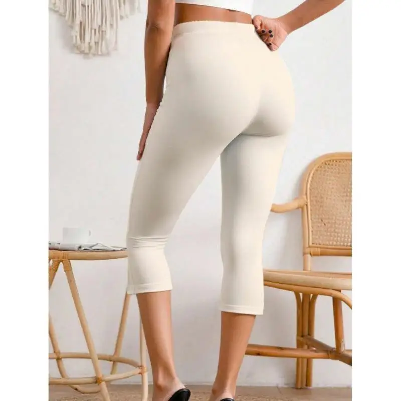 

Women's Casual Pure Color ort Tight Pants C 826 I 778 New Spring Vintage Ciwalk Nine Points Polyester Fiber