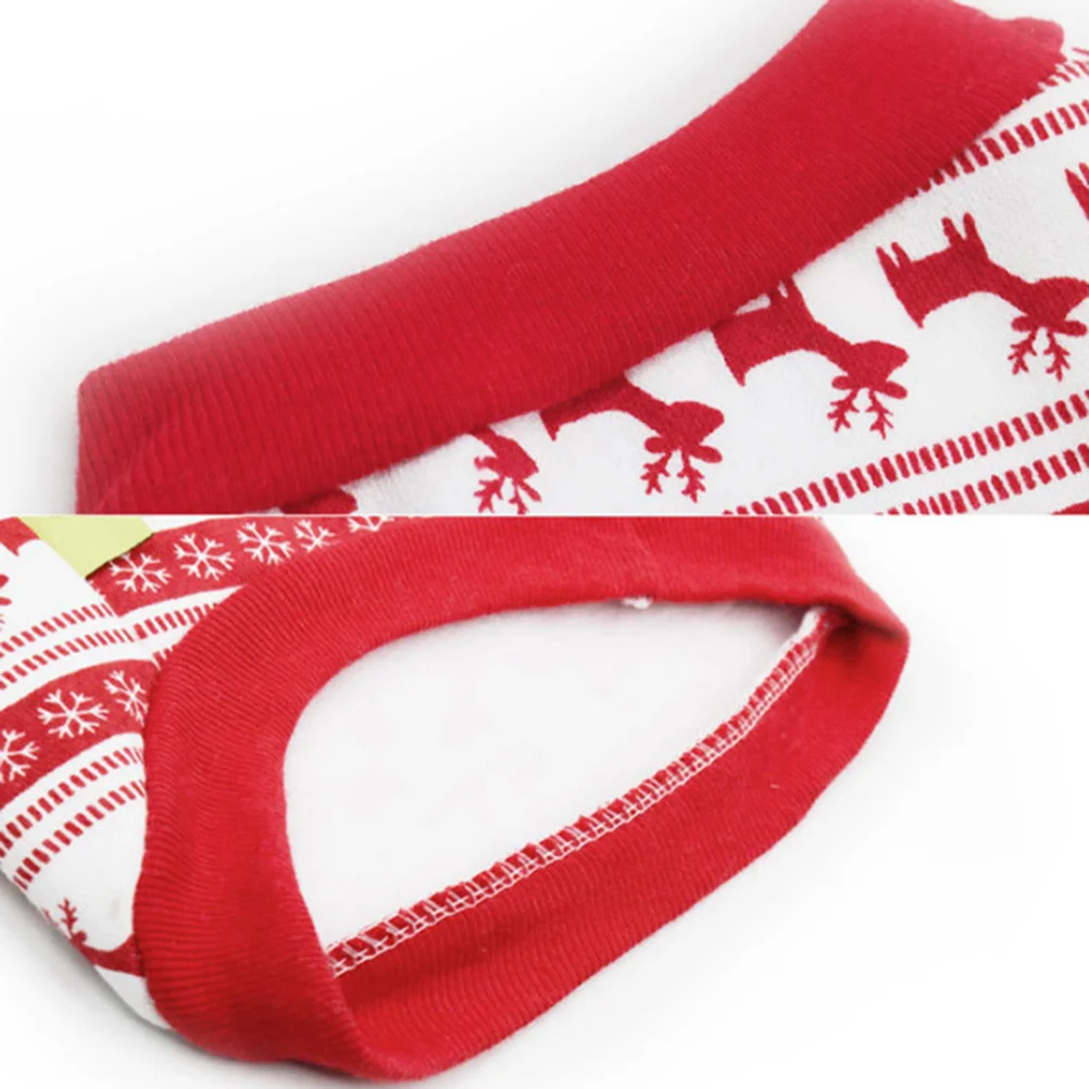 

Dog Clothes Christmas Hoodie Red Pattern Breathable Pet Costume Xs Soft Comfortable Apparel Dog Clothes