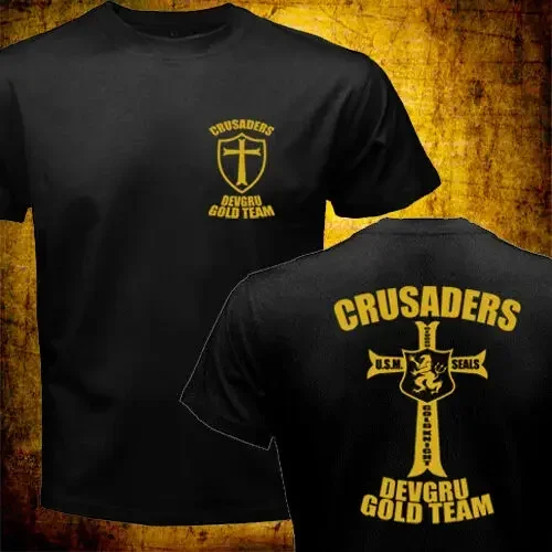 Naval Seals NSWDG Seal Team Six Gold Team Crusaderrss Special Force T-Shirt 100% Cotton O-Neck Short Sleeve Casual Mens T-shirt