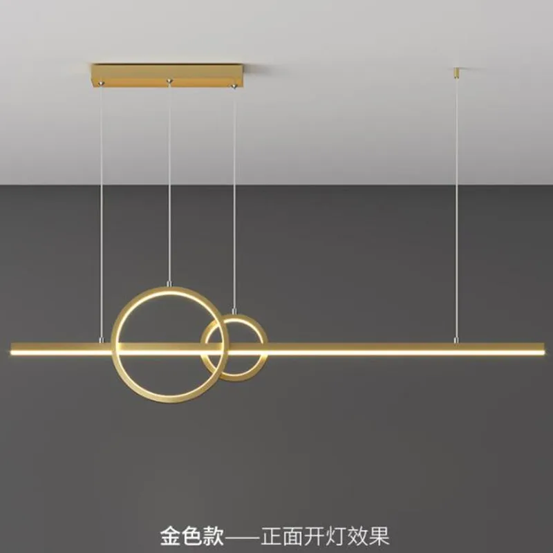 

1.2m Nordic Style Led Chandelier with Remote Control Kitchen Creative Bar Table Dining Home Decor Minimalist Indoor Lighting