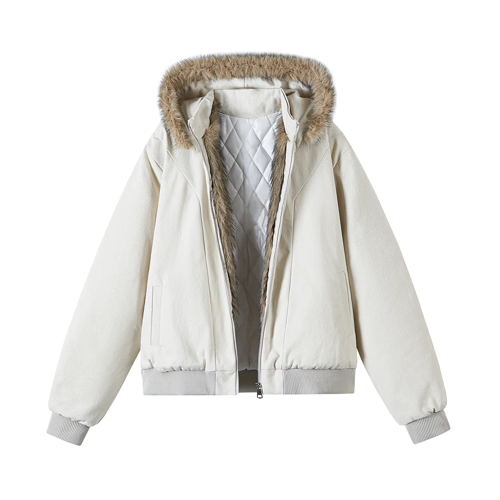 

Detachable Fur Collar Hooded down Jacket Men's Winter Fashion Brand Thickened Warm Handsome Open Cardigan Outerwear Men