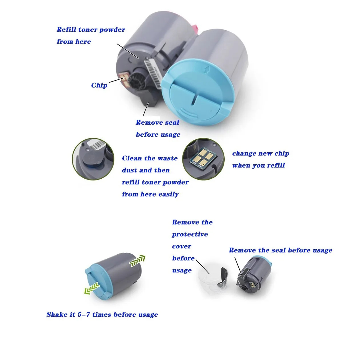 خرطوشة الحبر لسامسونج CLP-300 CLP-300N CLP-300NG CLX-2160 CLX-2100 CLX-2160N CLX-2161K CLX-2161NK CLX-3160N CLX-3160FN 300