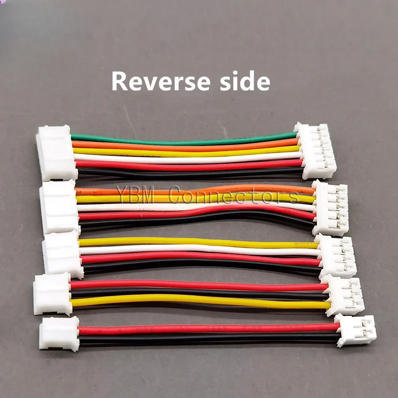 10pcs Ph2.0mm Double Terminal Electronic Wire 26AWG 10cm/20cm/30cm Cable Same/Reverse Side Connector for DIY Projects