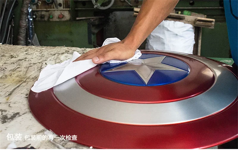 60cm New Marve Model Toy 1:1 Captain America Shield Aluminum Alloy Production Shield Model Collectibles Ornaments Gift For Boys