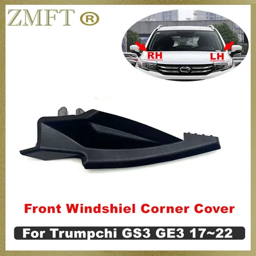 1 Uds. Cubierta embellecedora de esquina para parabrisas delantero de coche, placa deflectora compatible con Trumpchi GS3 GE3 2017 2018 2019 2020 2021 2022