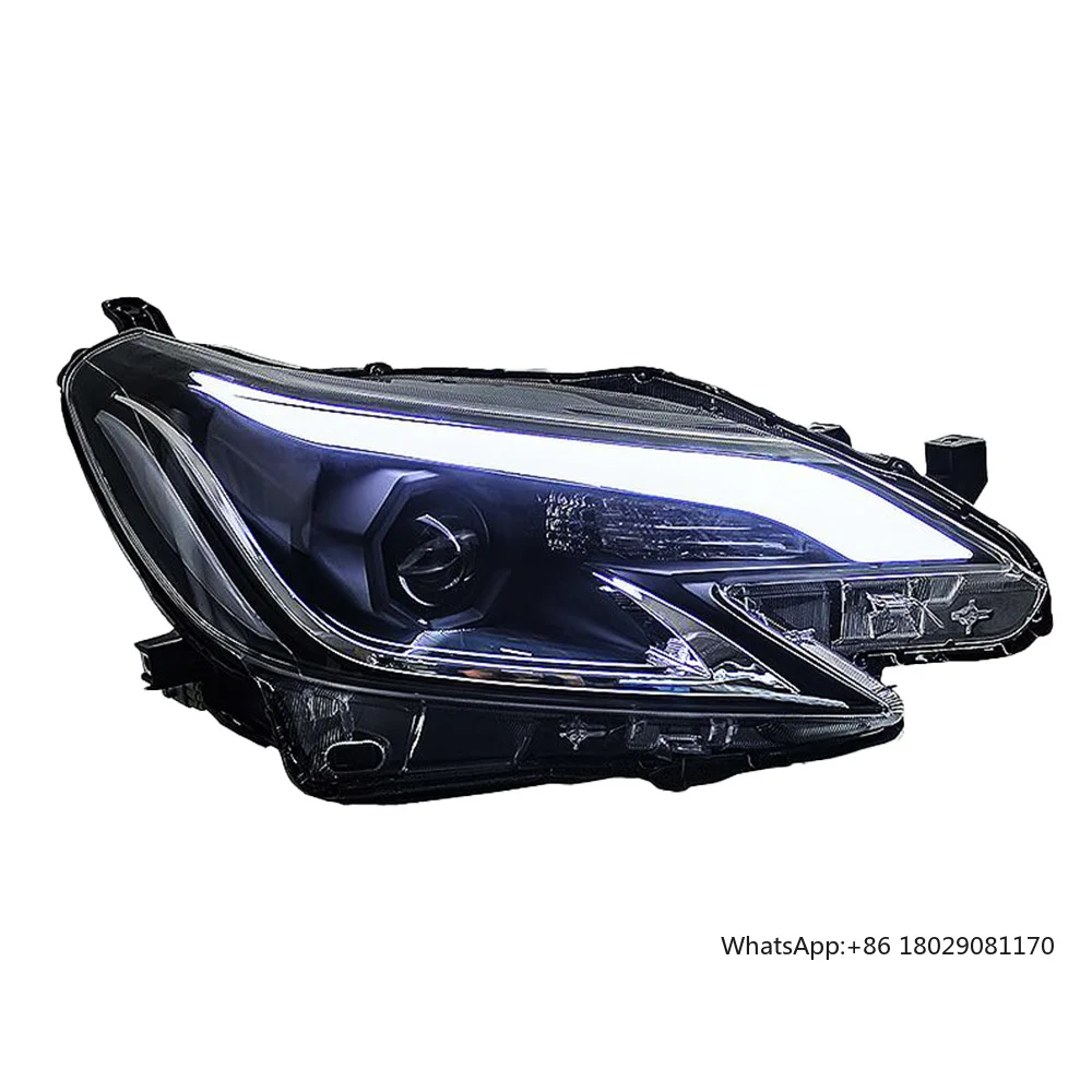 

Автомобильные фары для Toyota Reiz, линзы проектора 2014-2021 Mark X D2H, лампа накаливания, светодиодные фары Drl, автомобильная часть