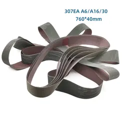 6Pcs 760x40mm Sanding Belt 3M Trizact  307EA A6 A16 A30 For Stainless Steel Polishing