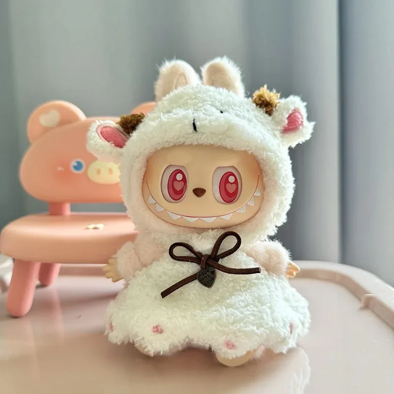 Labubu 17cm Clothes Idol Dolls Cute Mini Plush Doll'S Luxury Clothes Labubu Designer Outfit Dolls Accessories Gifts New Style