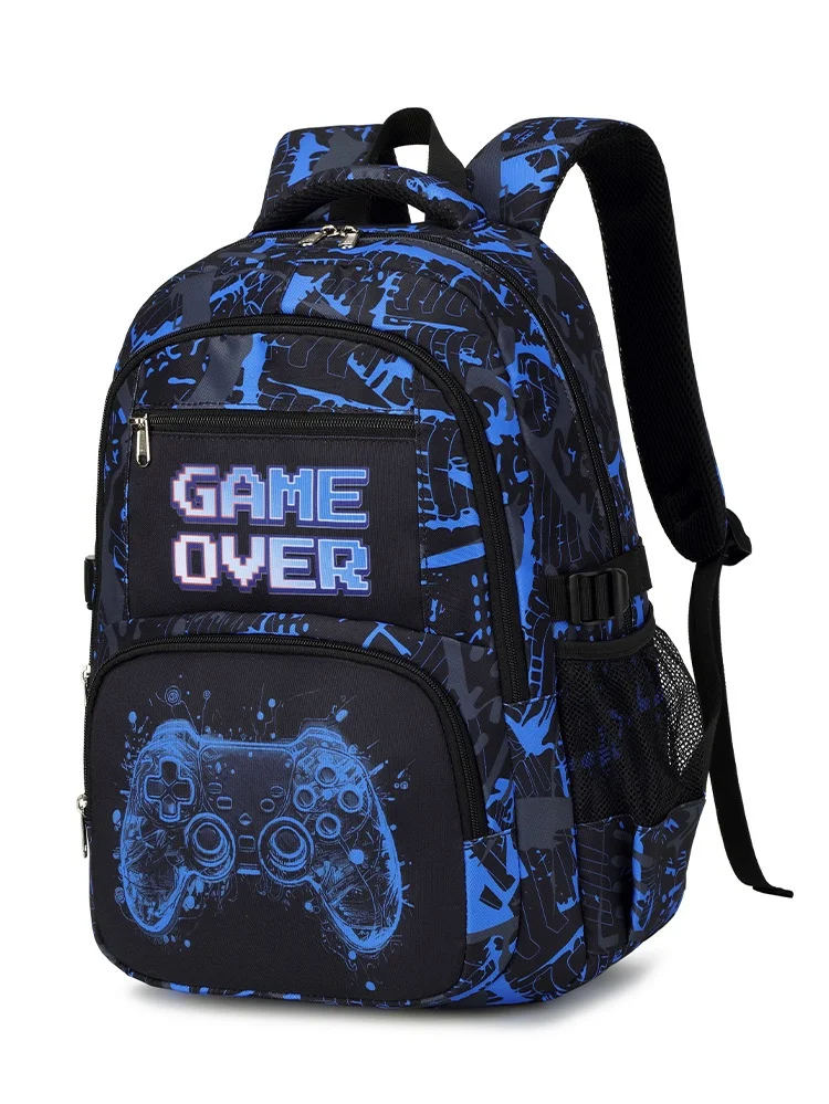 Backpack for Boy with Lunch Bag and Pencil Case 3pcs Boys School Bags for Elementary Student Teen Boys